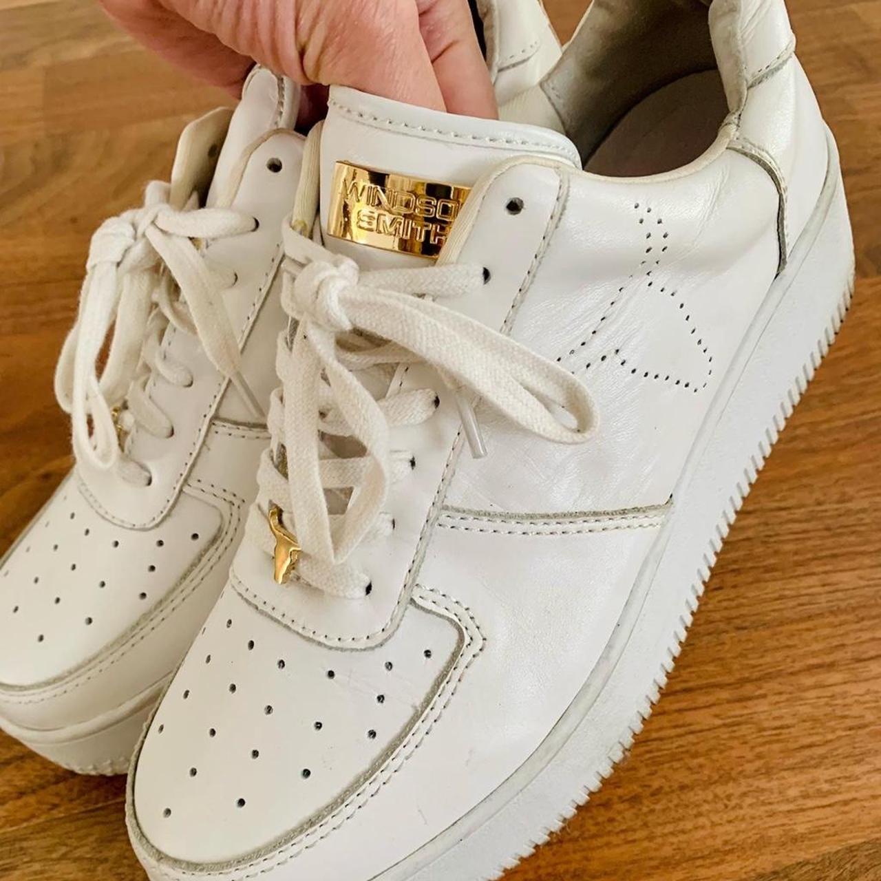 White Windsor Smith RACERR Sneakers Worn Only Twice Depop   P0 