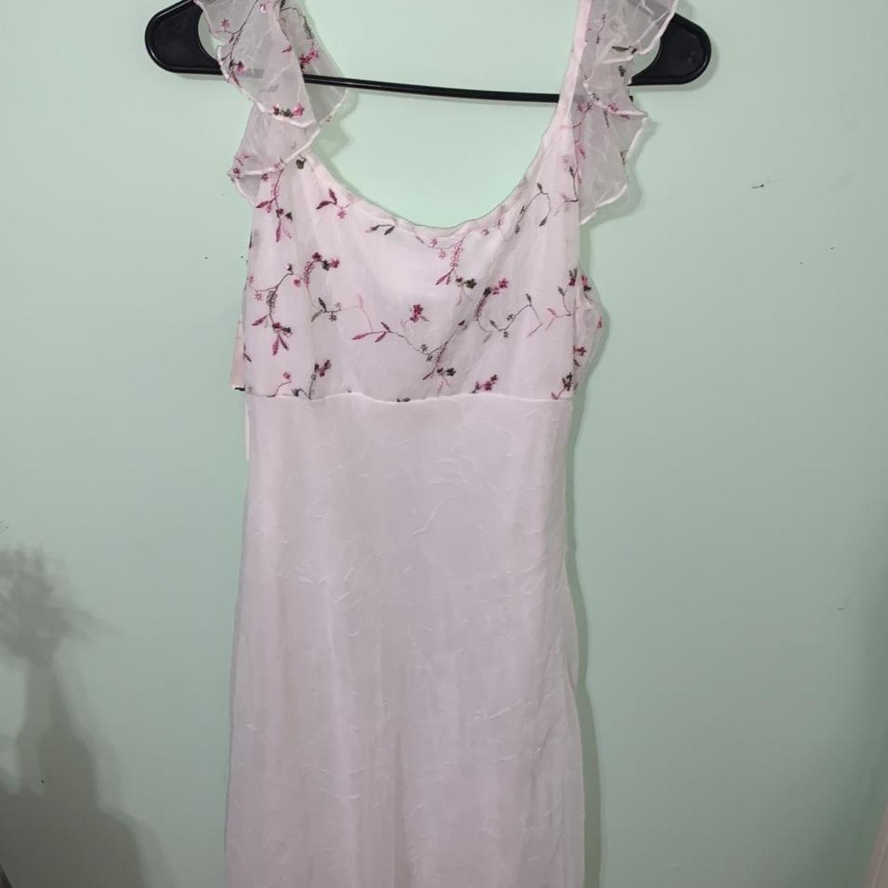 American Vintage Women's White and Pink Dress (6)