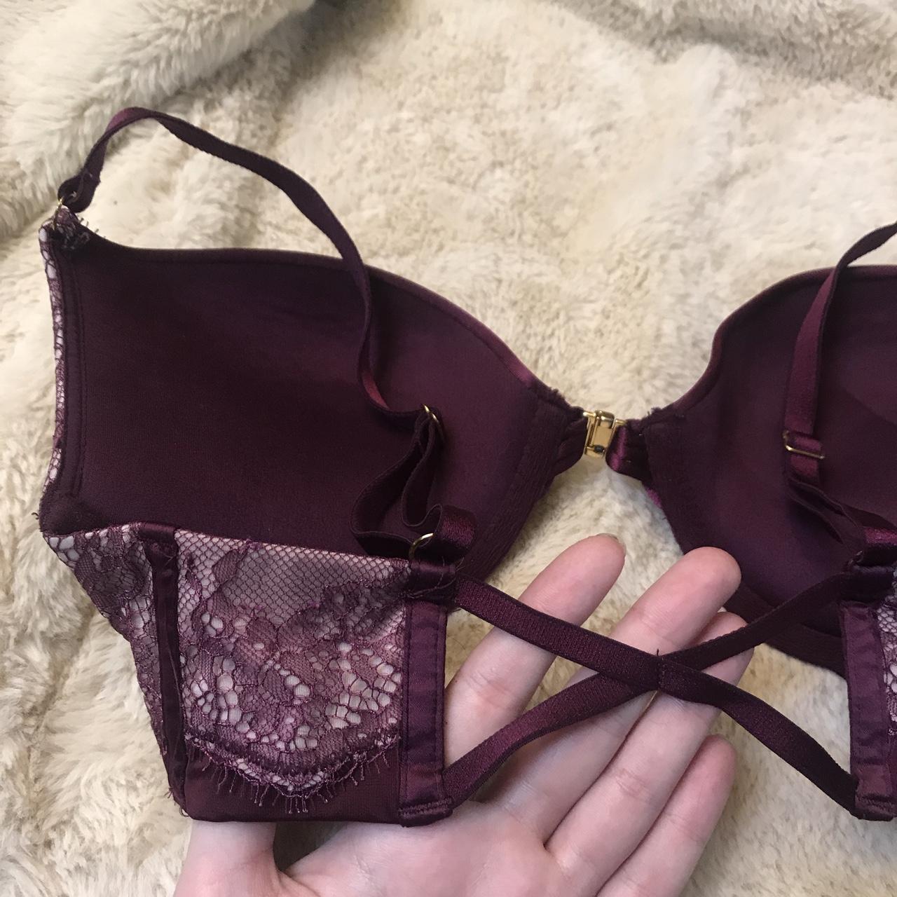 Victoria's Secret Purple Lace Very Sexy Push-Up Bra - Depop