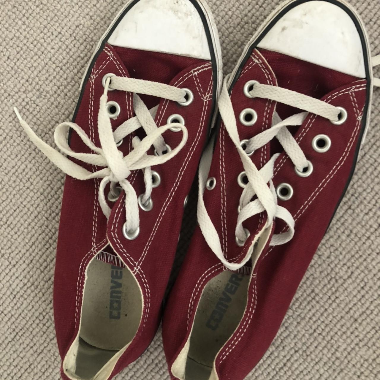 white converse trainers size 5