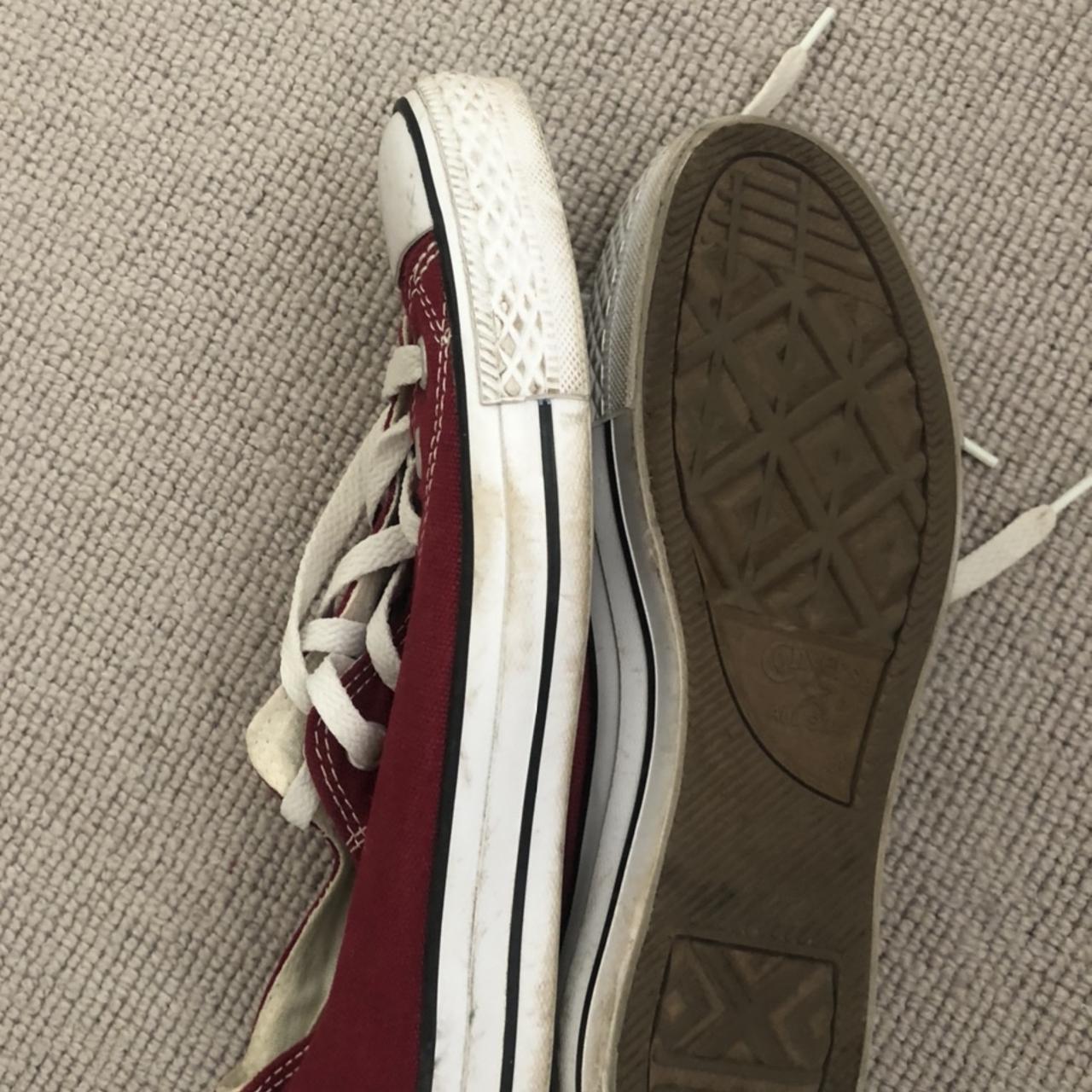 white converse trainers size 5