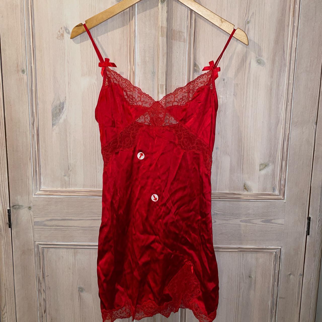 Agent Provocateur red silk cami slip dress (95%... - Depop