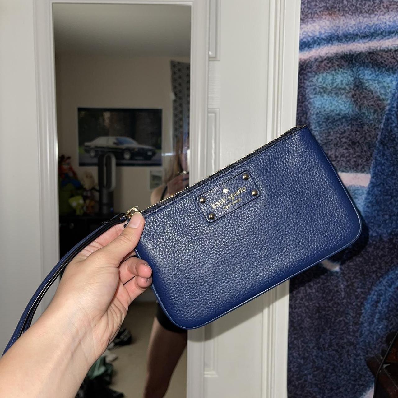 kate spade cobalt blue wallet