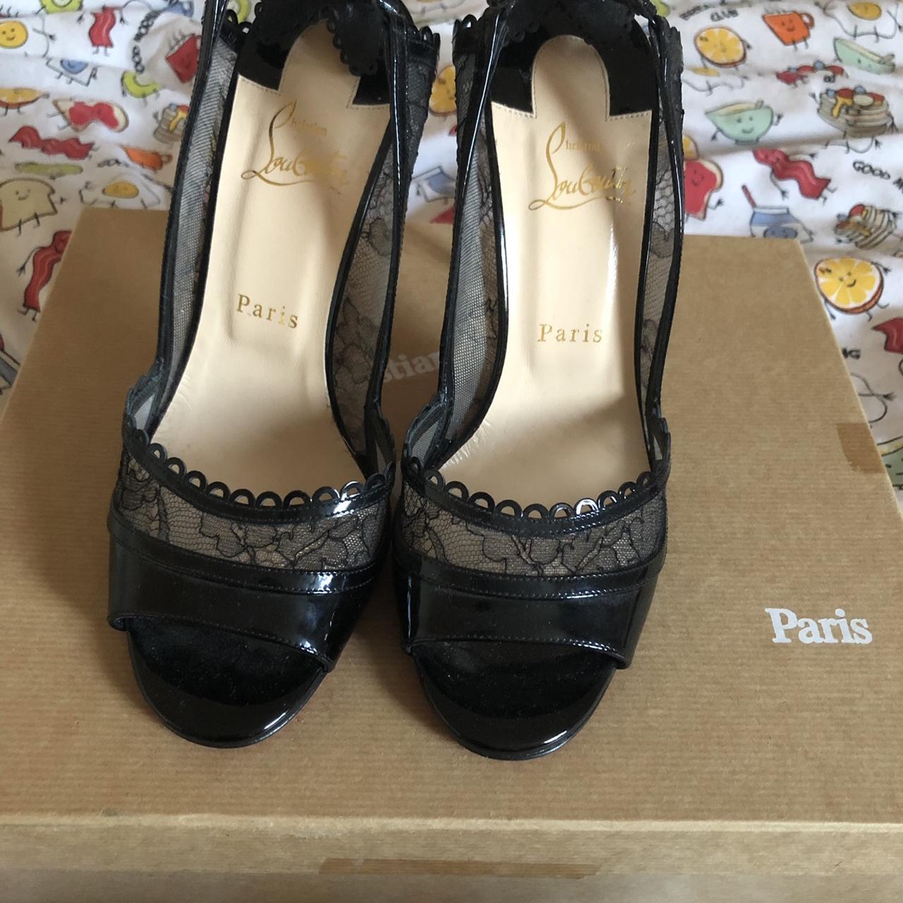 Christian Louboutin hot spring chantilly lace