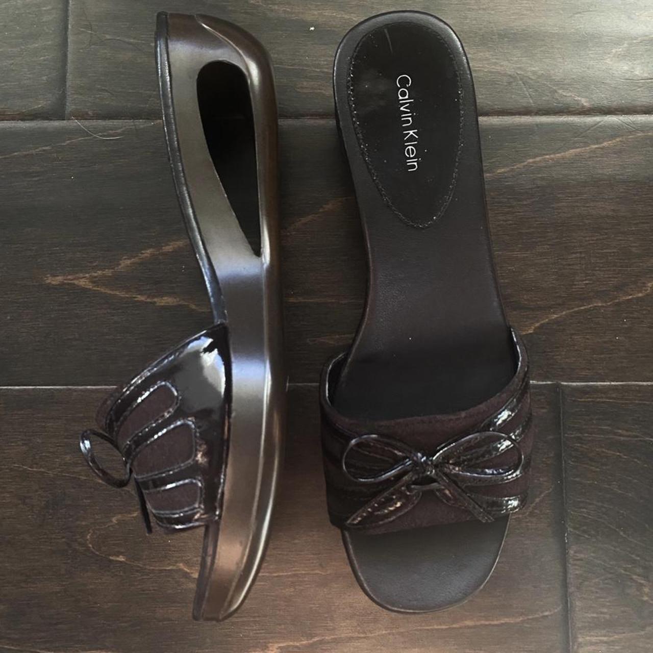 Vintage Calvin Klein Sandals No... - Depop