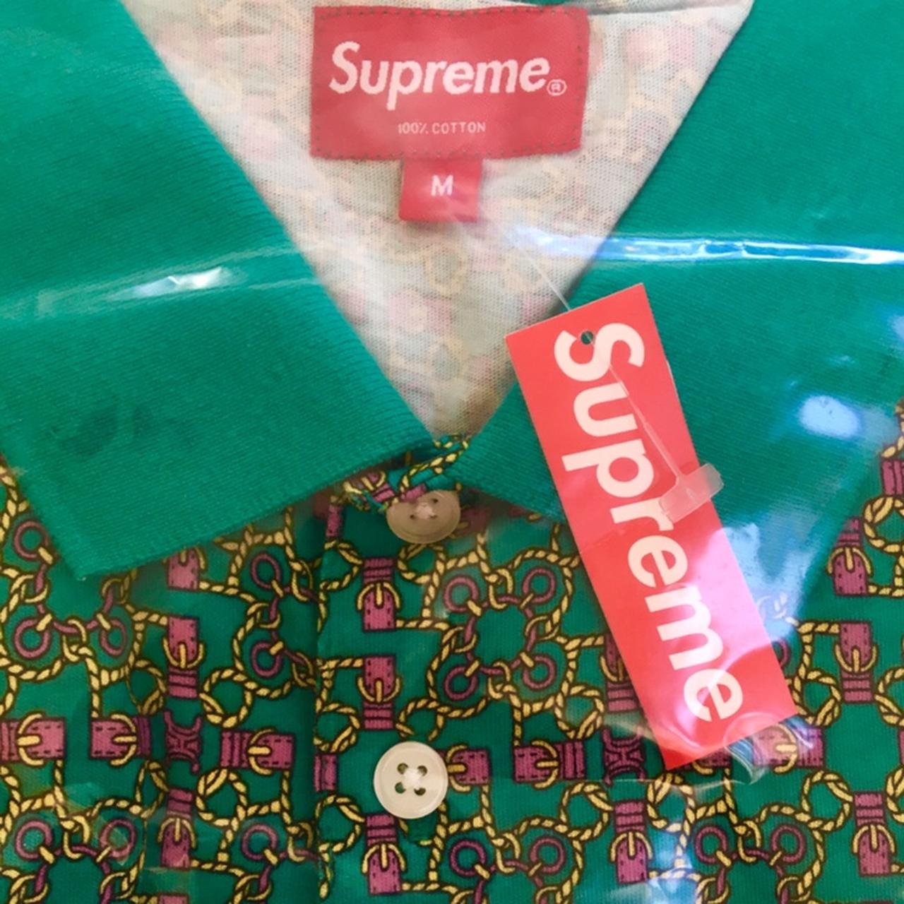 Supreme Bridle Print Polo - Teal, SS18, New, in bag...