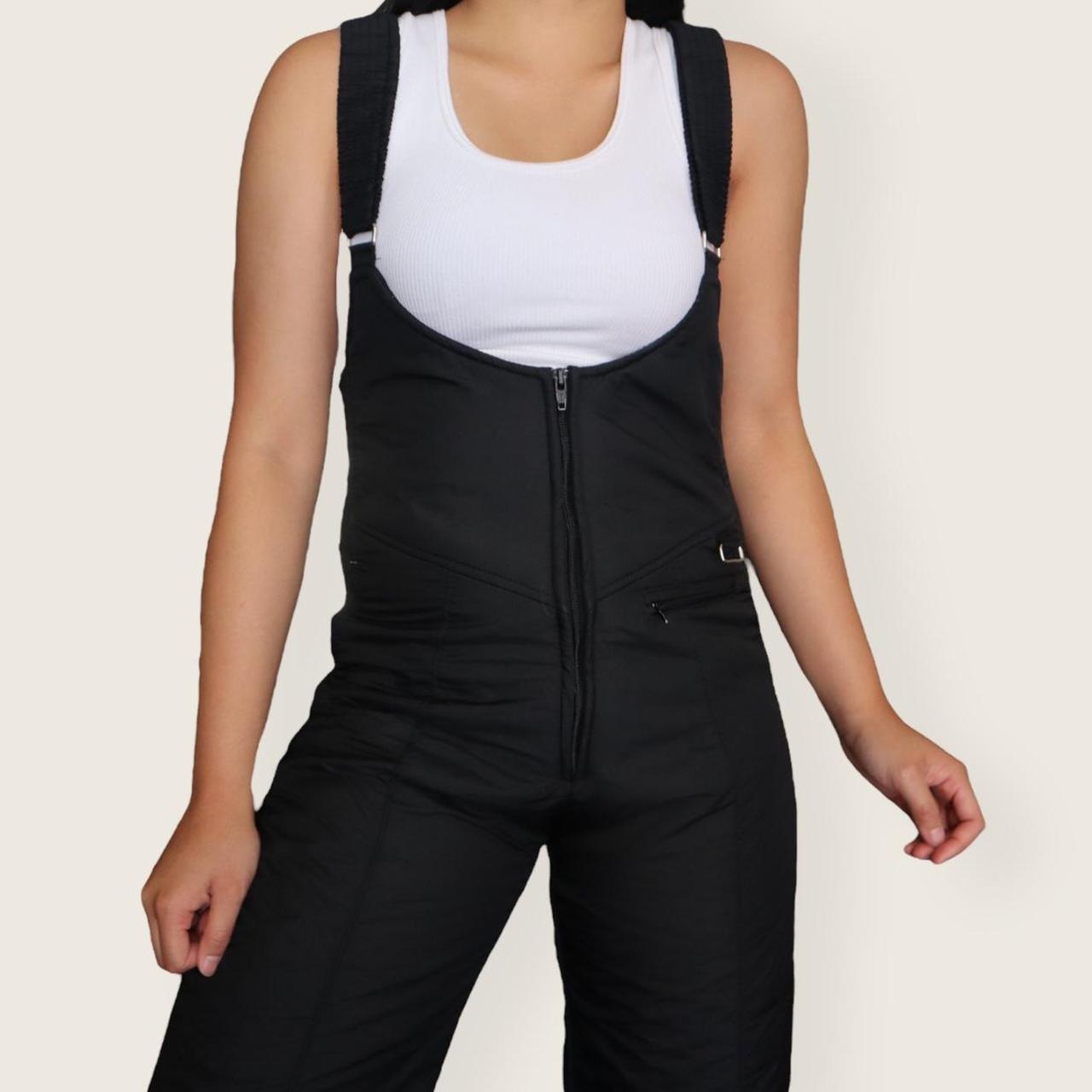 Vintage ski bib/overalls. Nylon shell with polyester... Depop