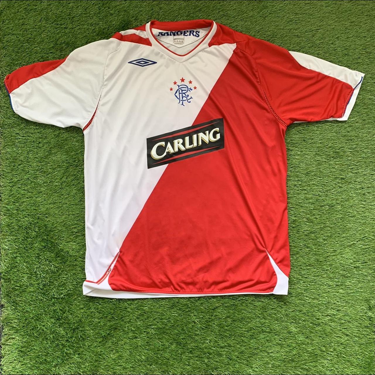 RANGERS FC away football shirt 2006/07 Mens XL Umbro... - Depop