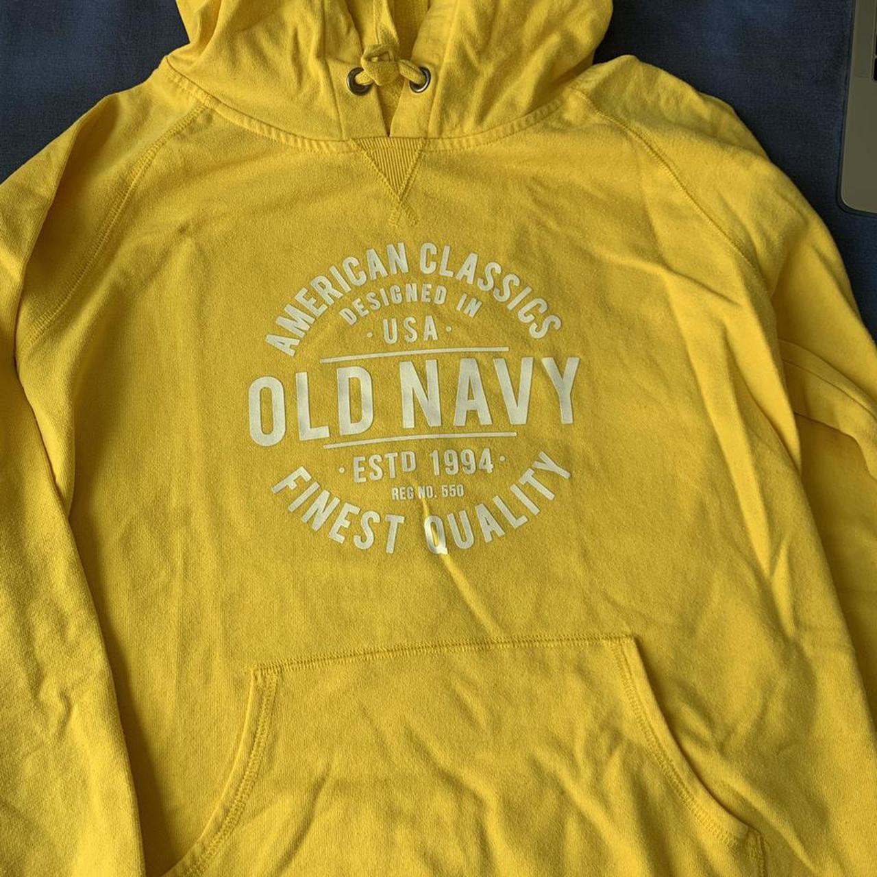 yellow old navy hoodie ☀️ worn a couple of times but... - Depop