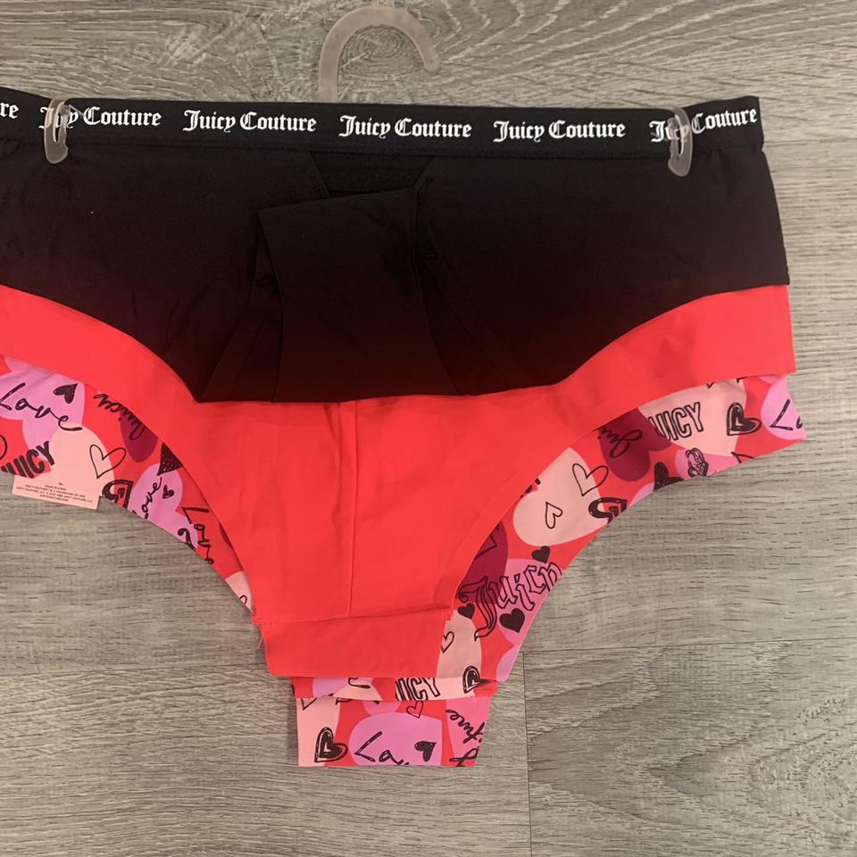 NWT Juicy Couture 3 Pack No Panty Line Valentines - Depop