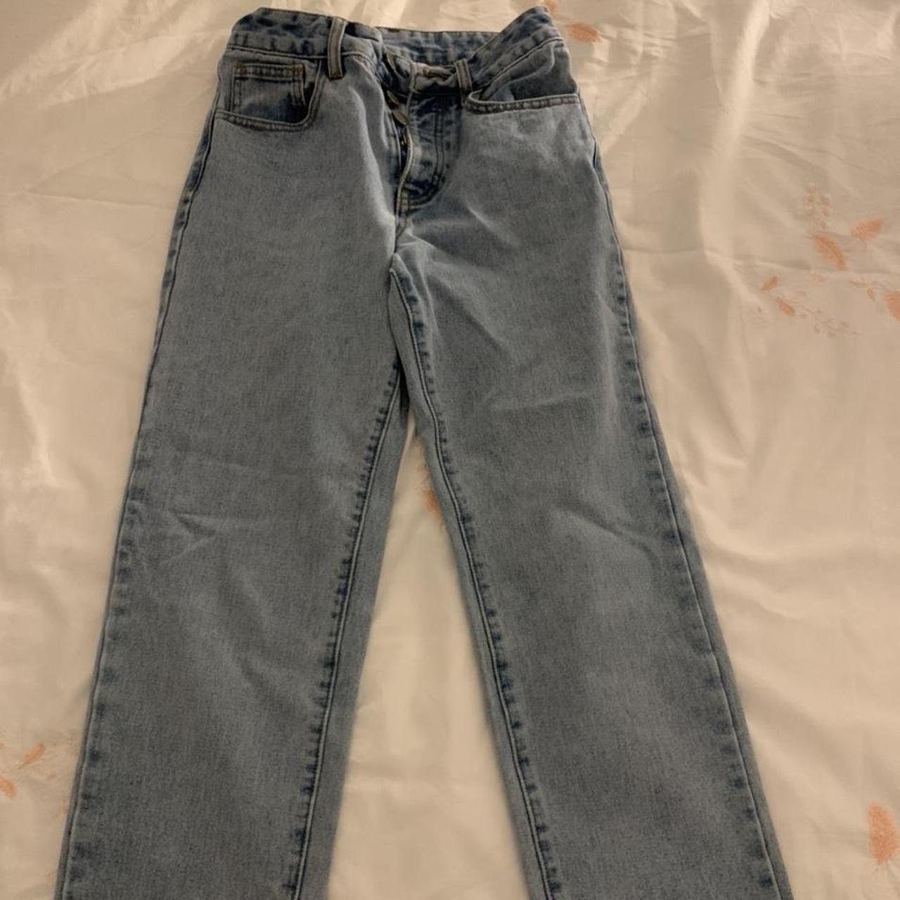 Brandy Melville straight leg jeans. Light blue denim... Depop
