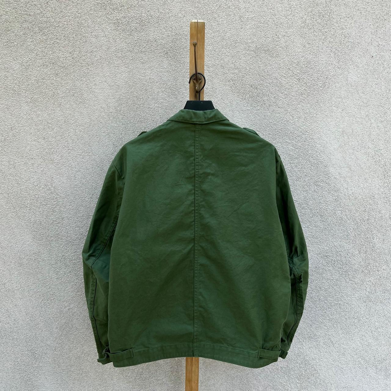 Vintage Swedish Military work jacket. Heavyweight... - Depop