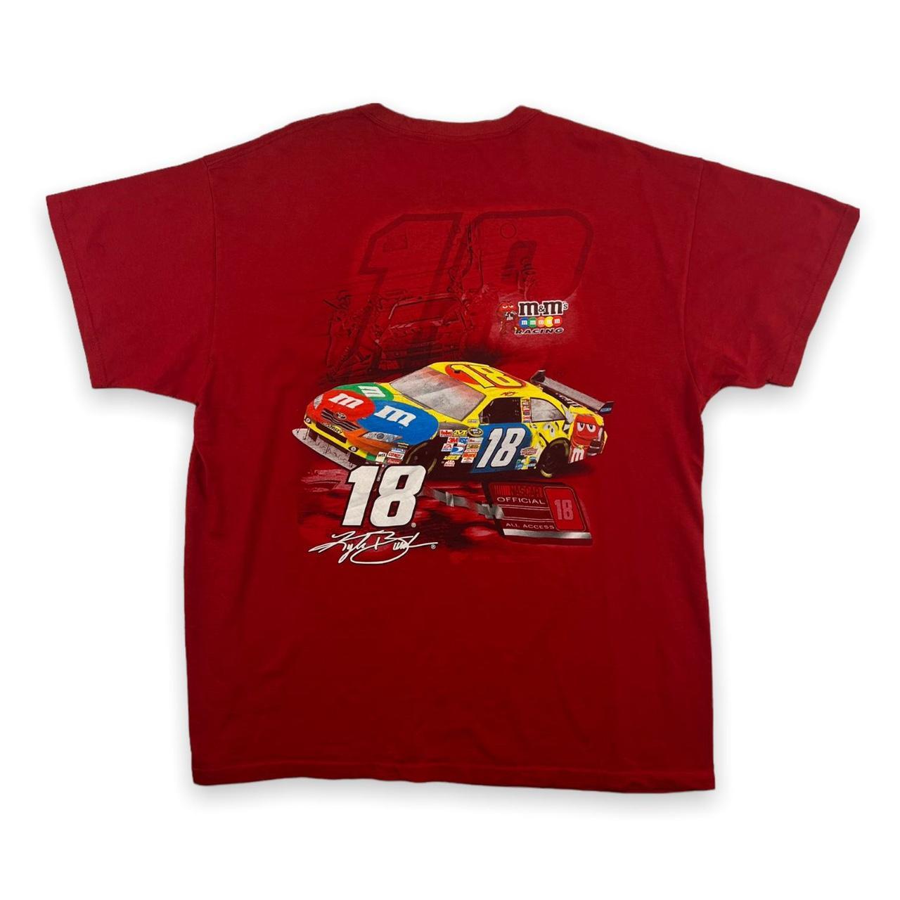 Red NASCAR Racing Front & Back Graphic T-Shirt... - Depop