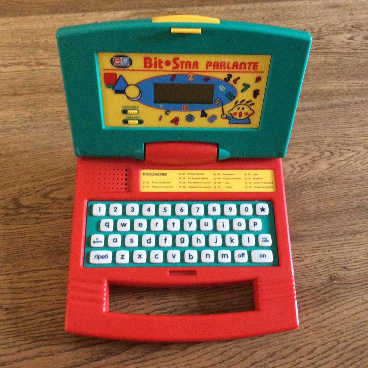 Computer Gioco Portatile Parlante Pc Bubble , Editrice Giochi , Vintage  Bambini