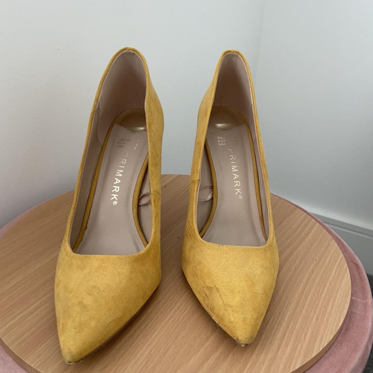 Mustard heel Primark shoes Used few marks Depop