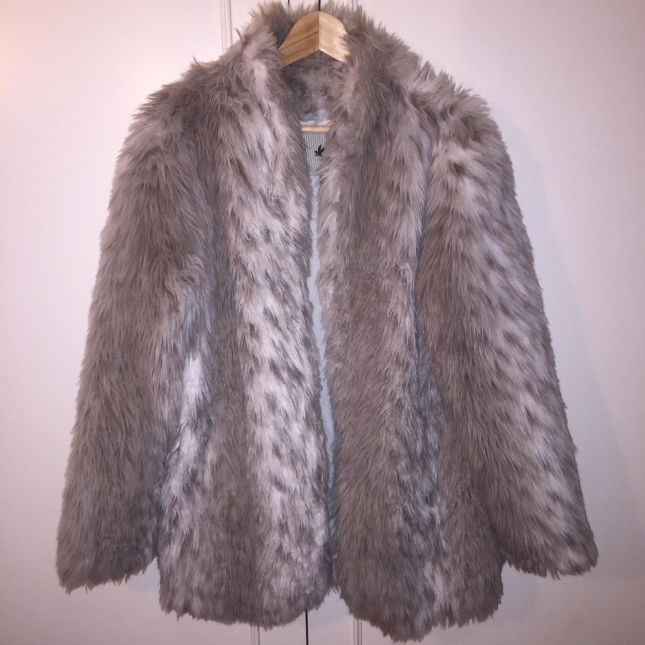One Teaspoon Lonely Hearts faux fur coat,