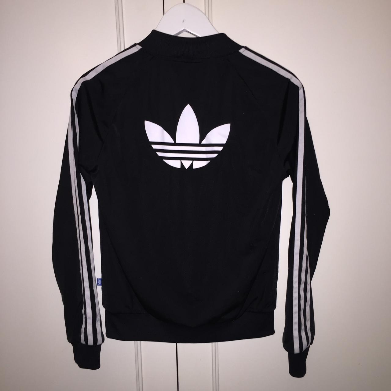 Adidas back logo jacket online