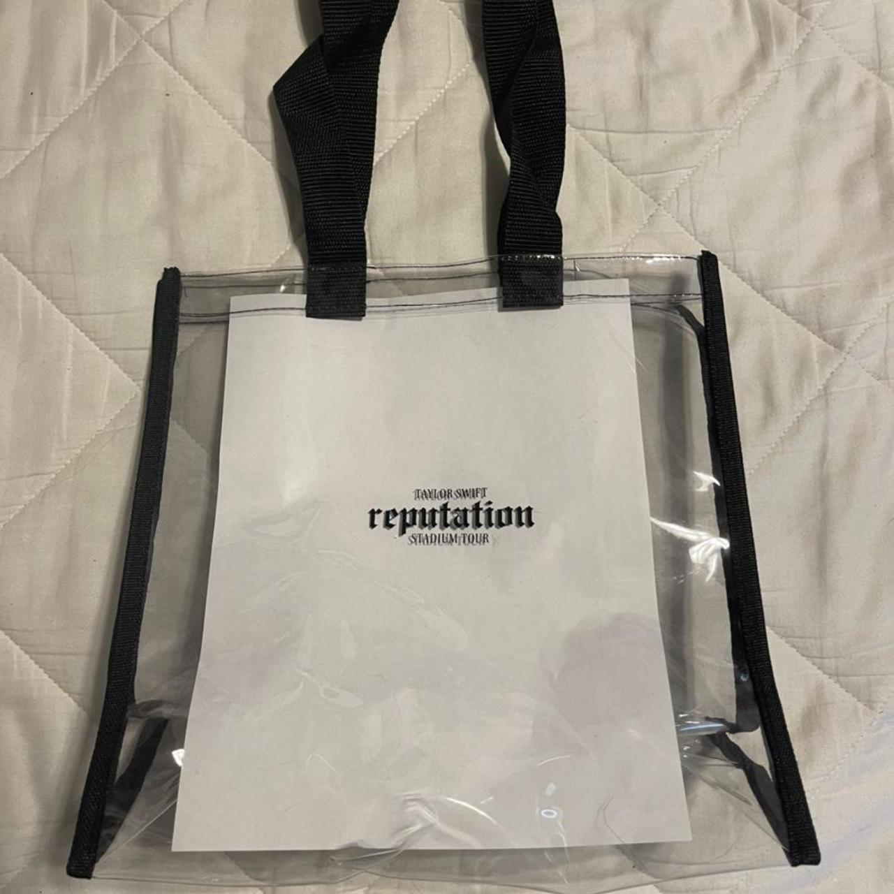 nwot-taylor-swift-reputation-tour-clear-stadium-tote-depop