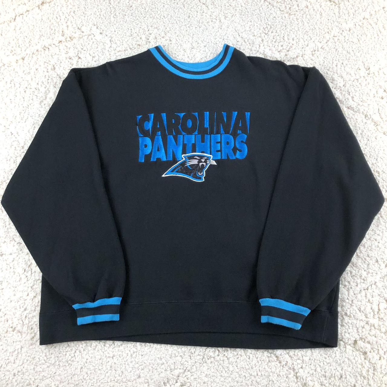 Vintage 90's Carolina Panthers Crewneck Sweatshirt - Depop