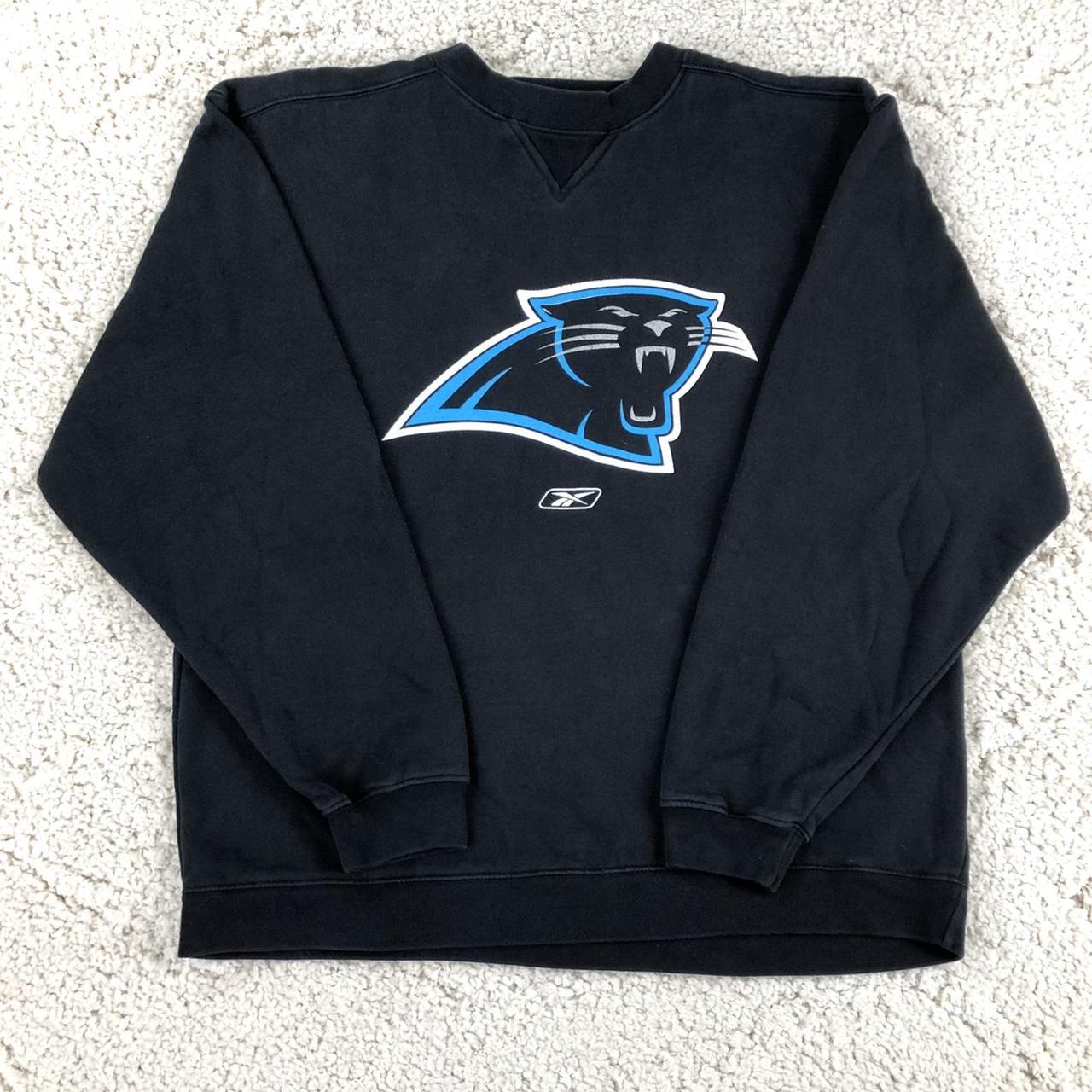 VINTAGE Y2K Reebok Carolina Panthers Crewneck... - Depop