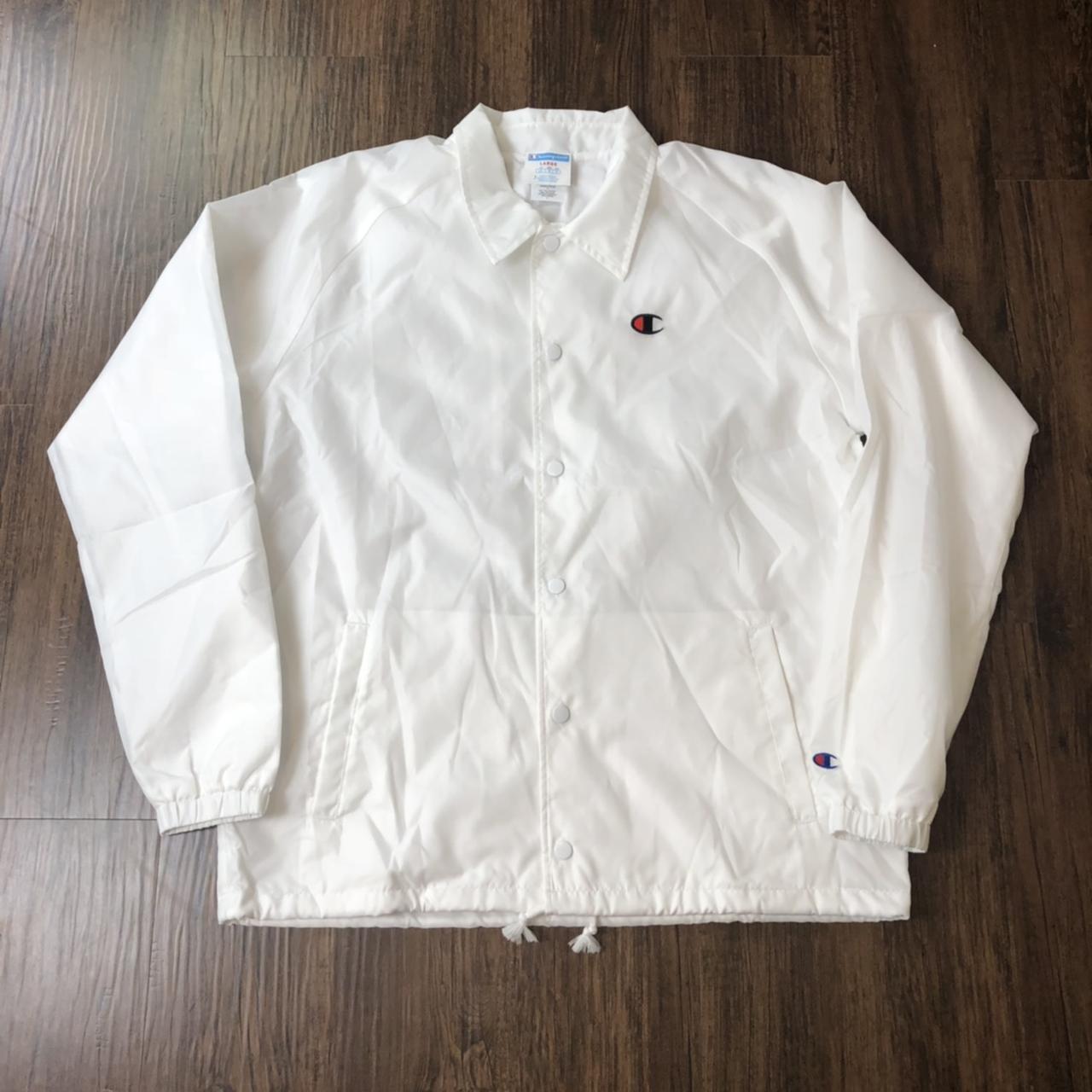 Champion coach store jacket white