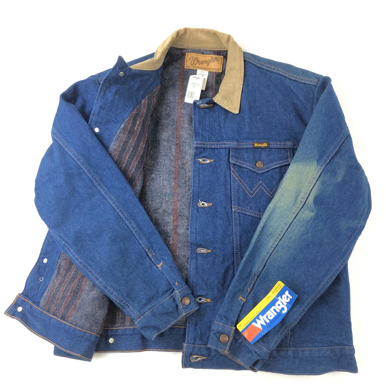 Wrangler | Storm Blue Blanket Lined Denim Jacket – Outpost Western Store