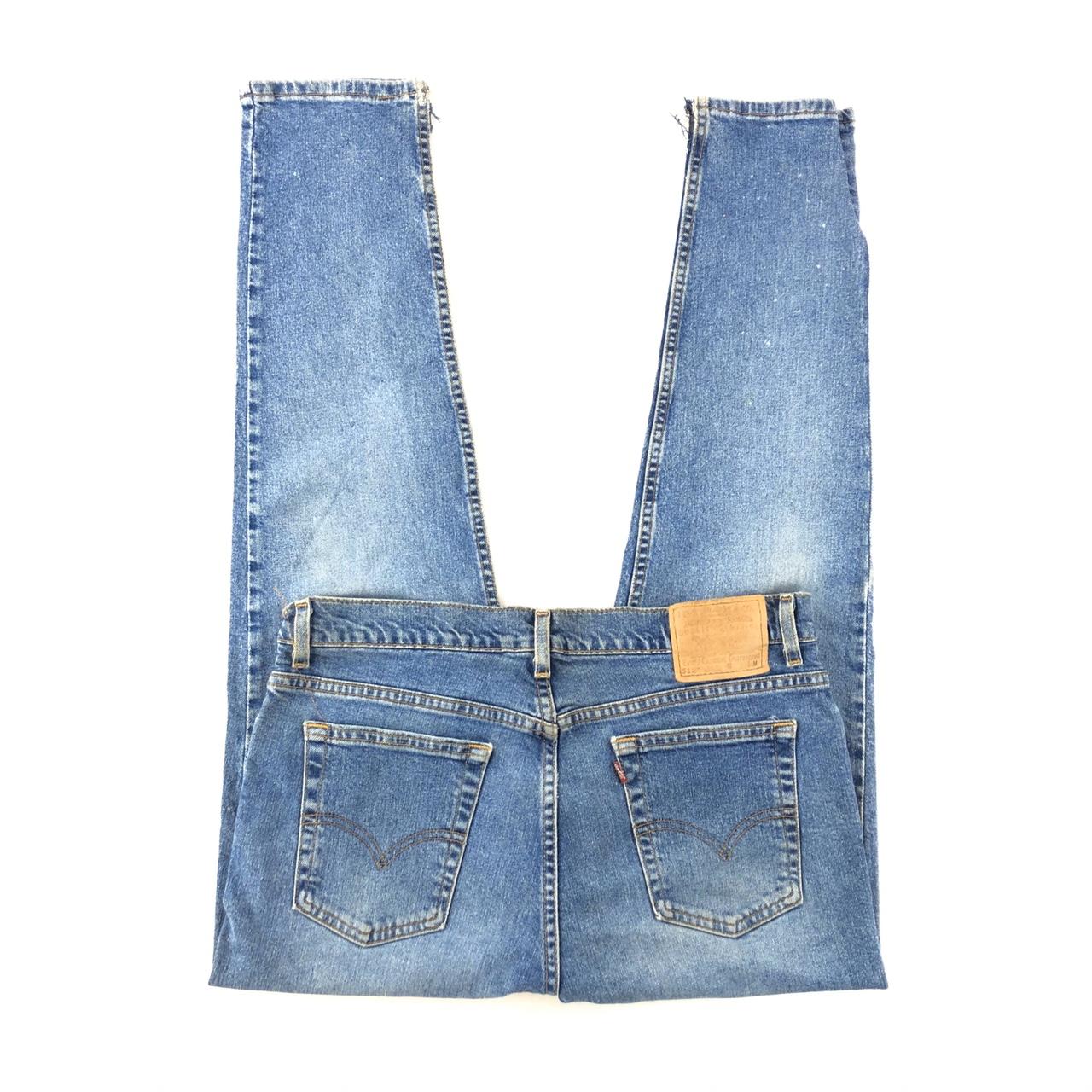 Vintage Levi’s 512 Tapered Leg Blue Jeans Women’s 16... - Depop