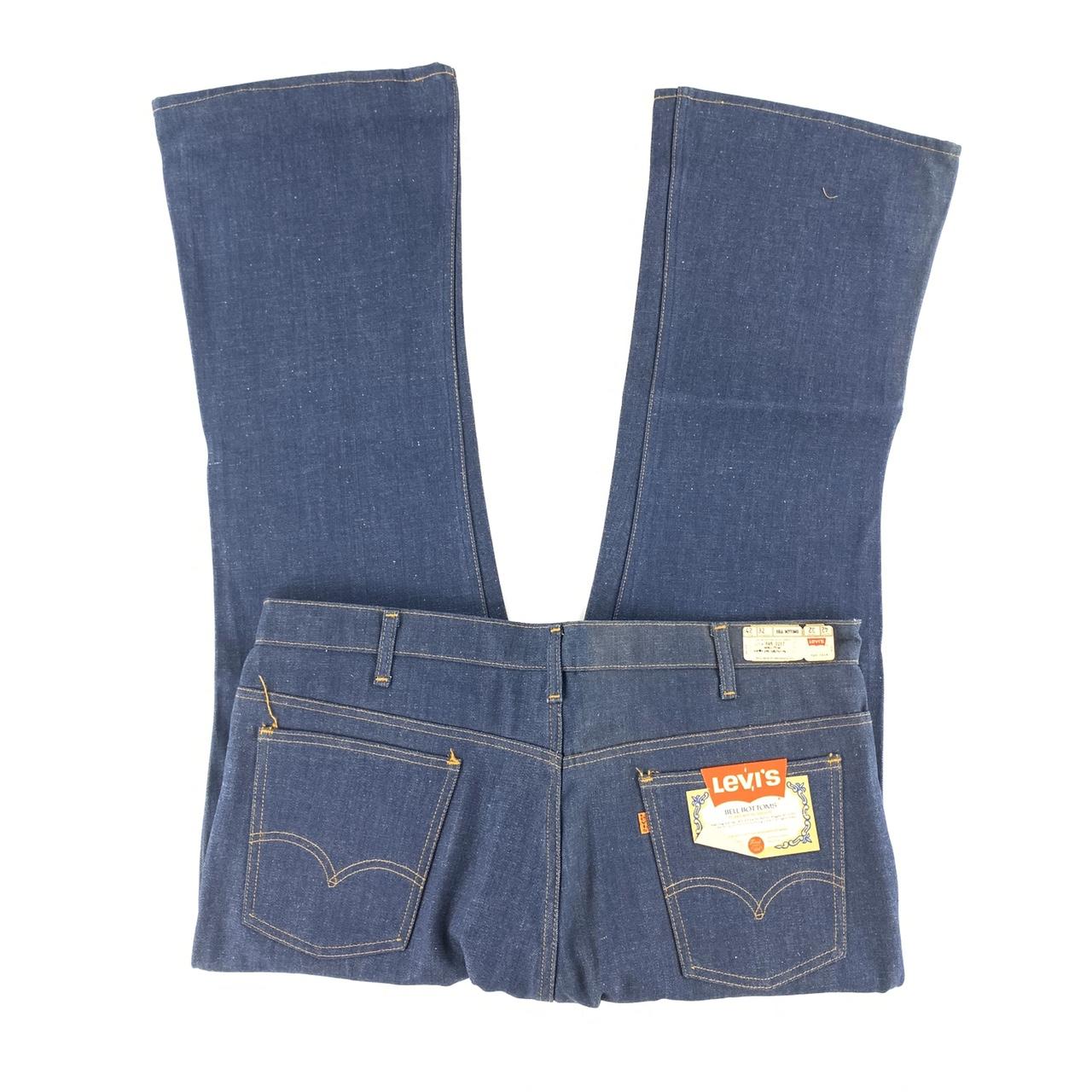 Vtg 70s Levis 646 0217 Orange Tab Bell Bottom Jeans...