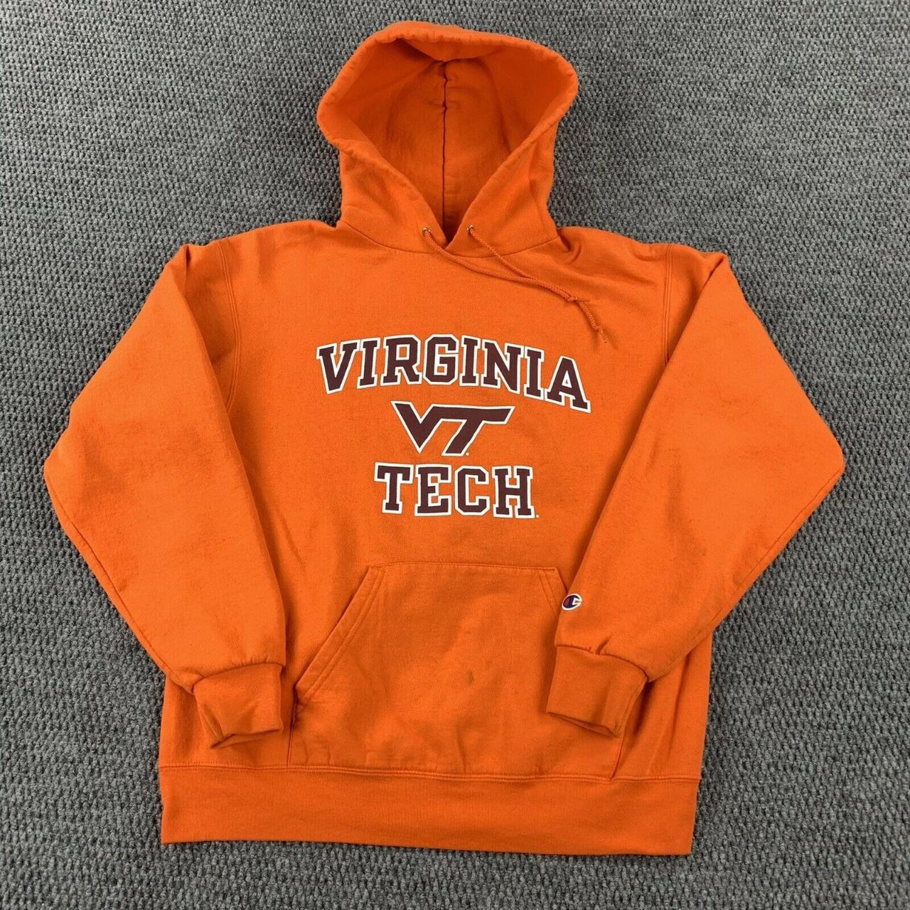 Champion Eco Hoodie Sweatshirt Virginia Tech Hokies... - Depop