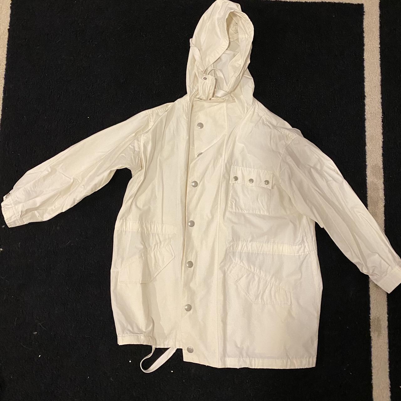 Zadig et Voltaire white parka jacket. Runs oversize,... - Depop