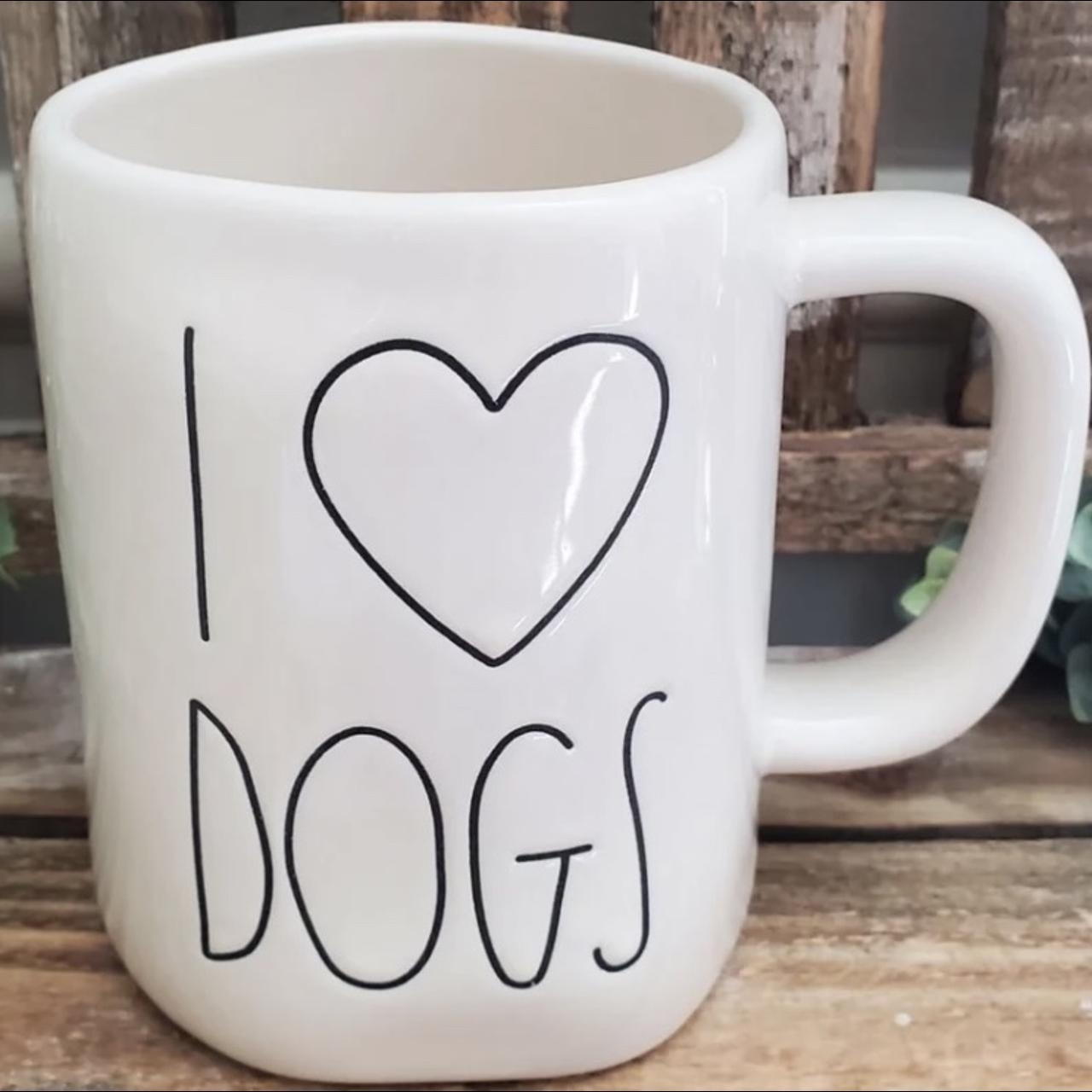 Brand New Rae Dunn I Love Dogs Mug - Depop