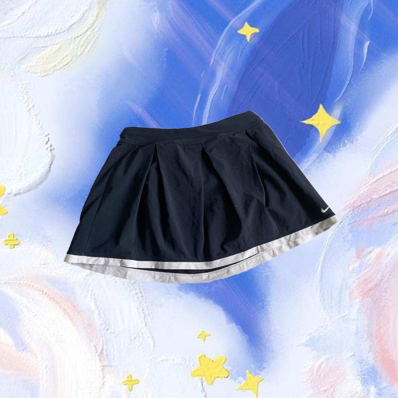 navy blue nike tennis skirt brand... Depop