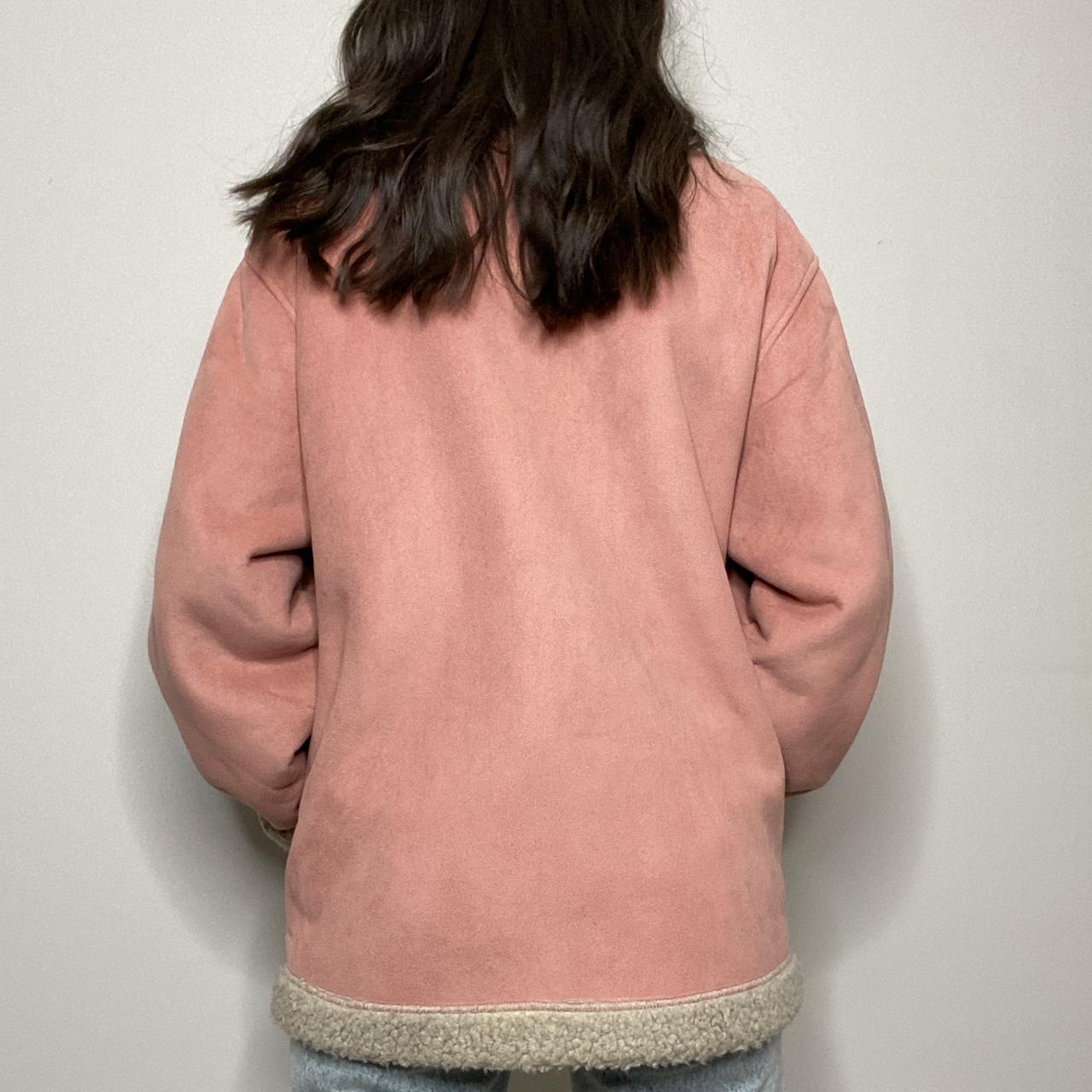 AMAZING light pink sherpa jacket! I can’t believe... Depop