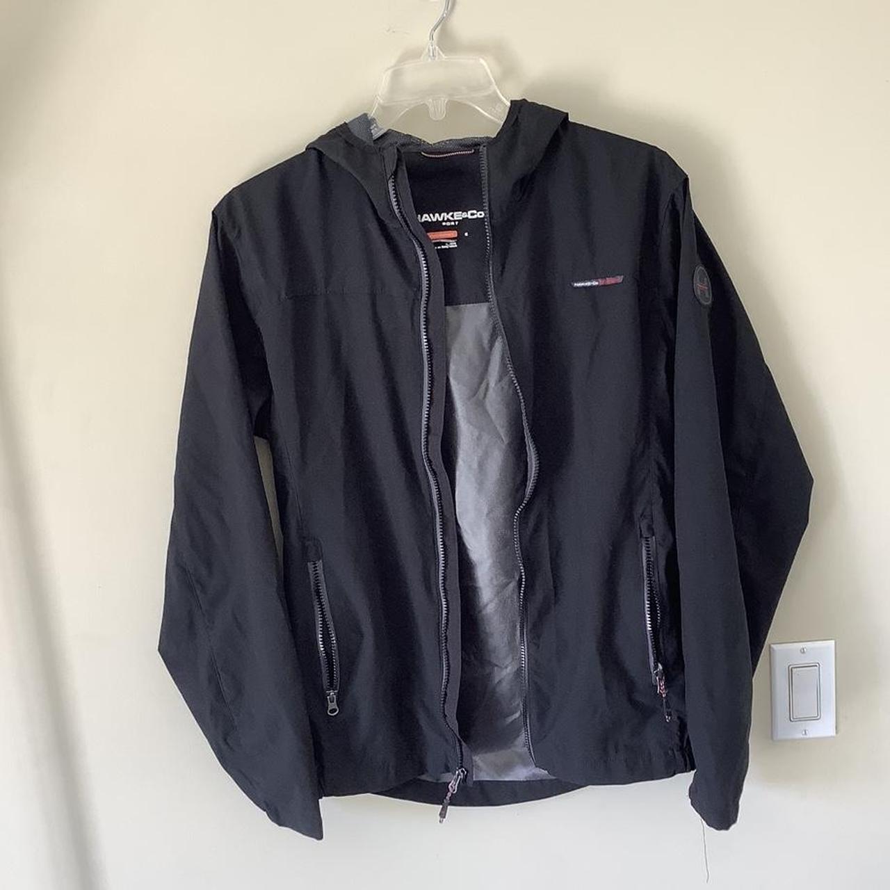 Hawke Co. black windbreaker jacket Size. Depop