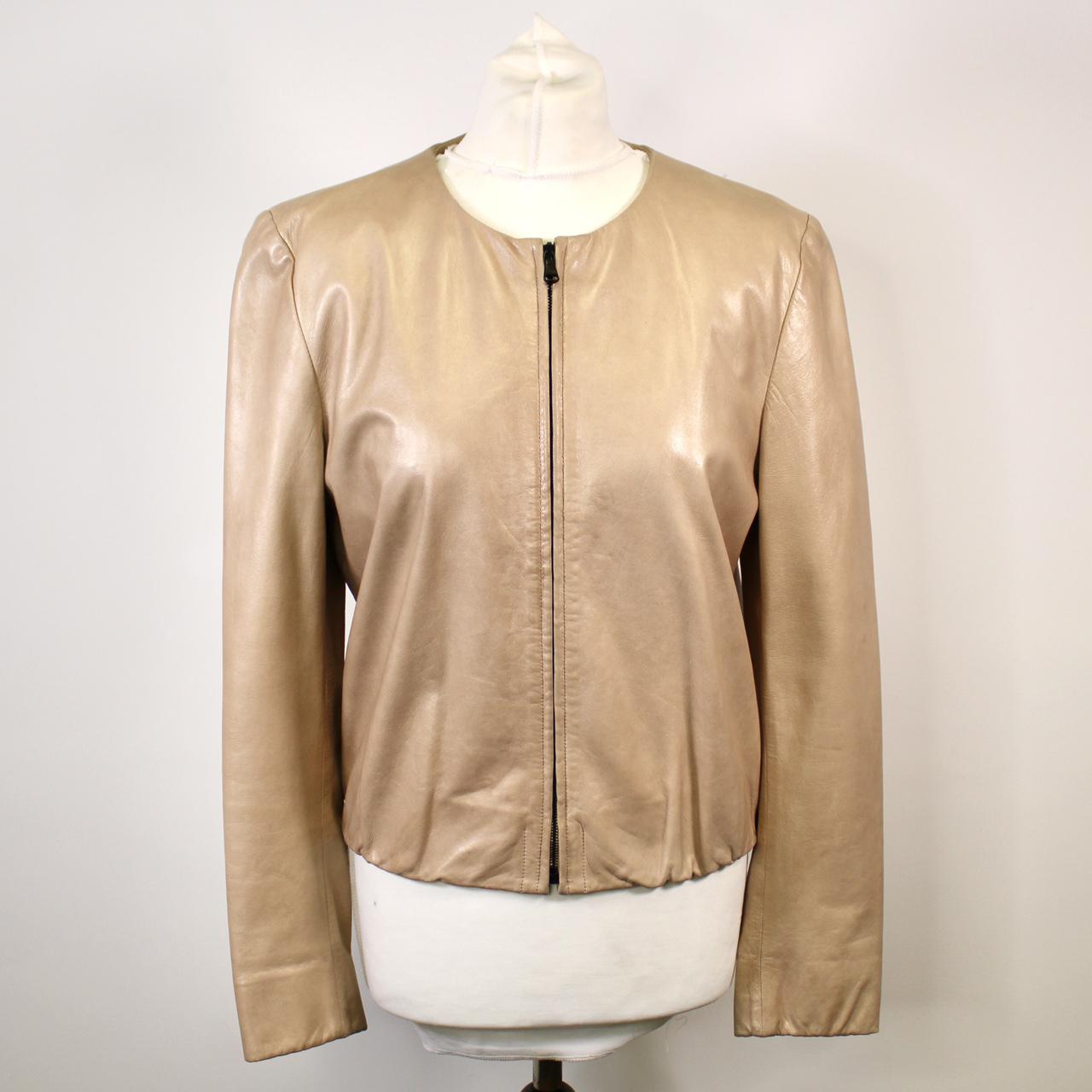 collarless bomber jacket