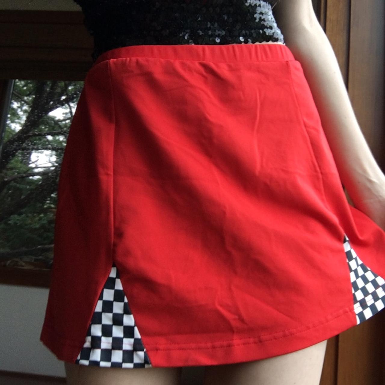 Nascar checkered outlet skirt