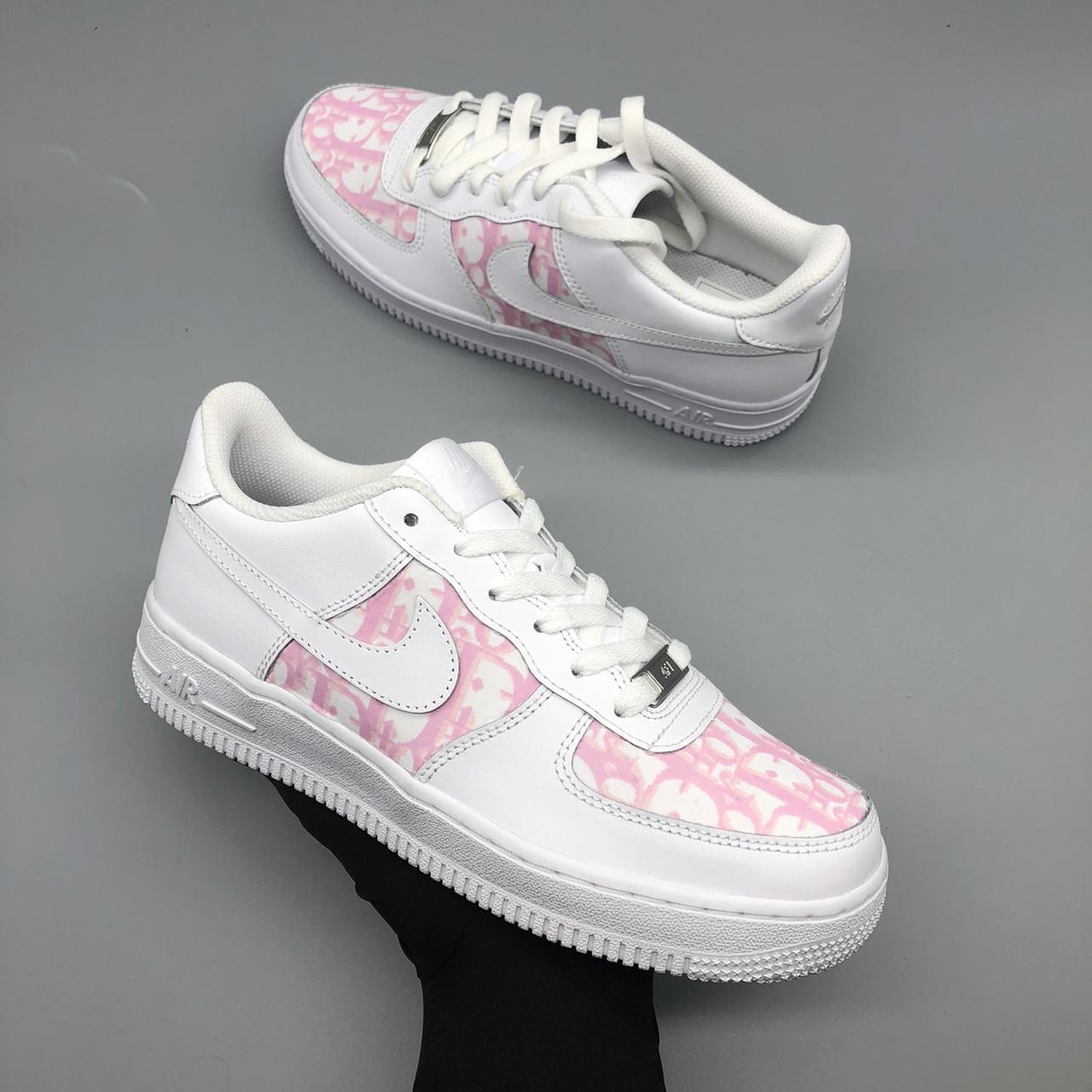 dior pink air forces