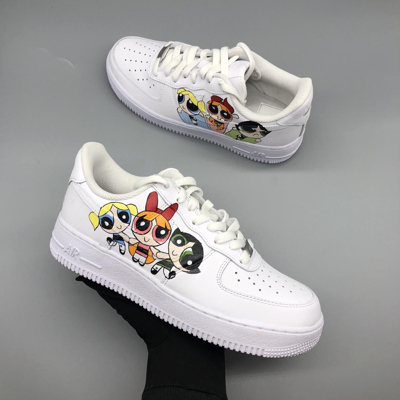 Cartoon Nike Air Force 1 Custom Air Forces *ALL - Depop