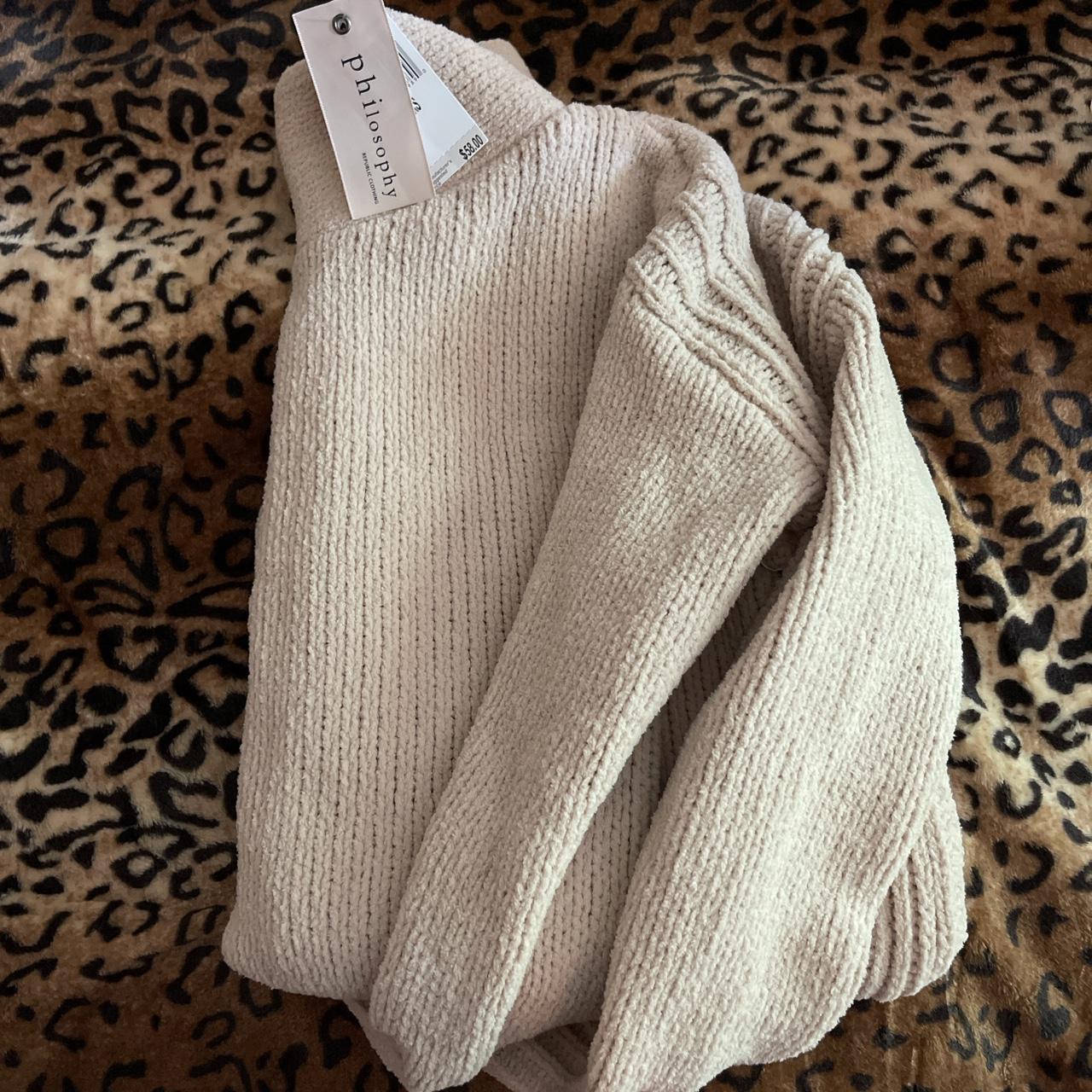 philosophy mock neck sweater