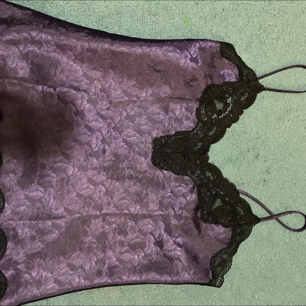 Vintage Violet lingerie set Cami and half slip | Depop