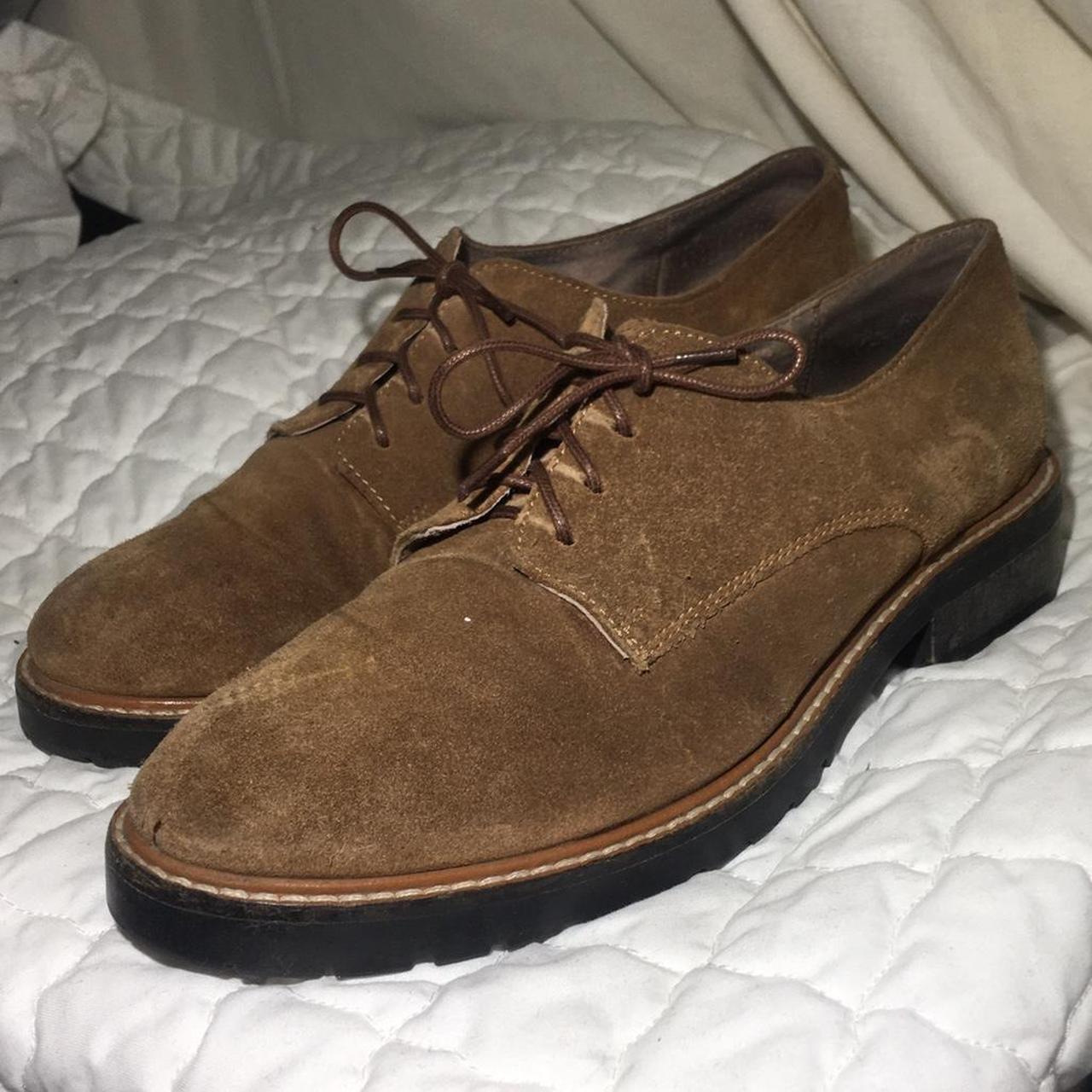 Women's Tan and Brown Oxfords Depop