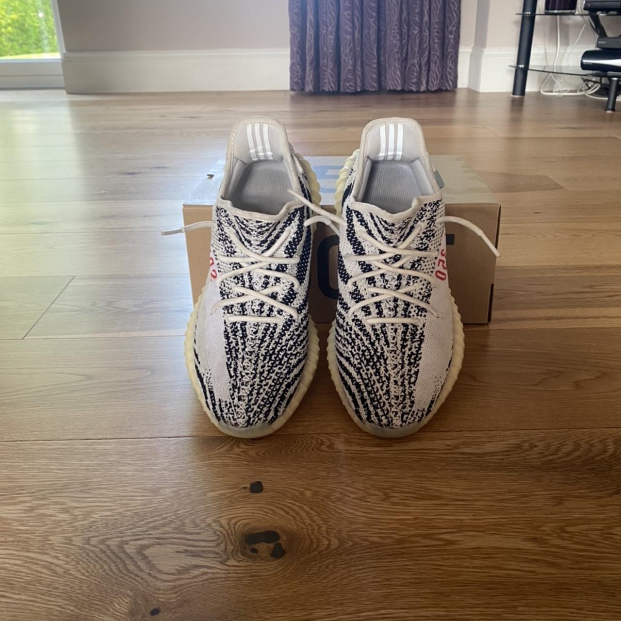 Yeezy boost 350 zebra hot sale uk