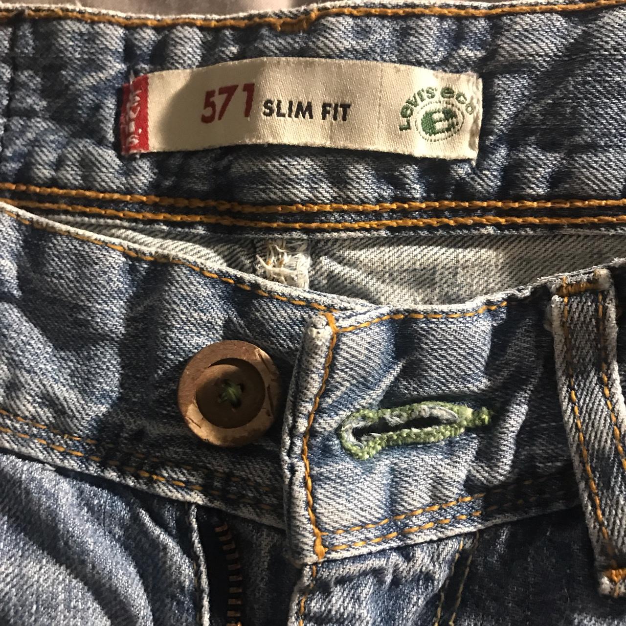 LEVI’s ECO 571 SLIM FIT JEANS W28’’ L32’’ stunning... - Depop