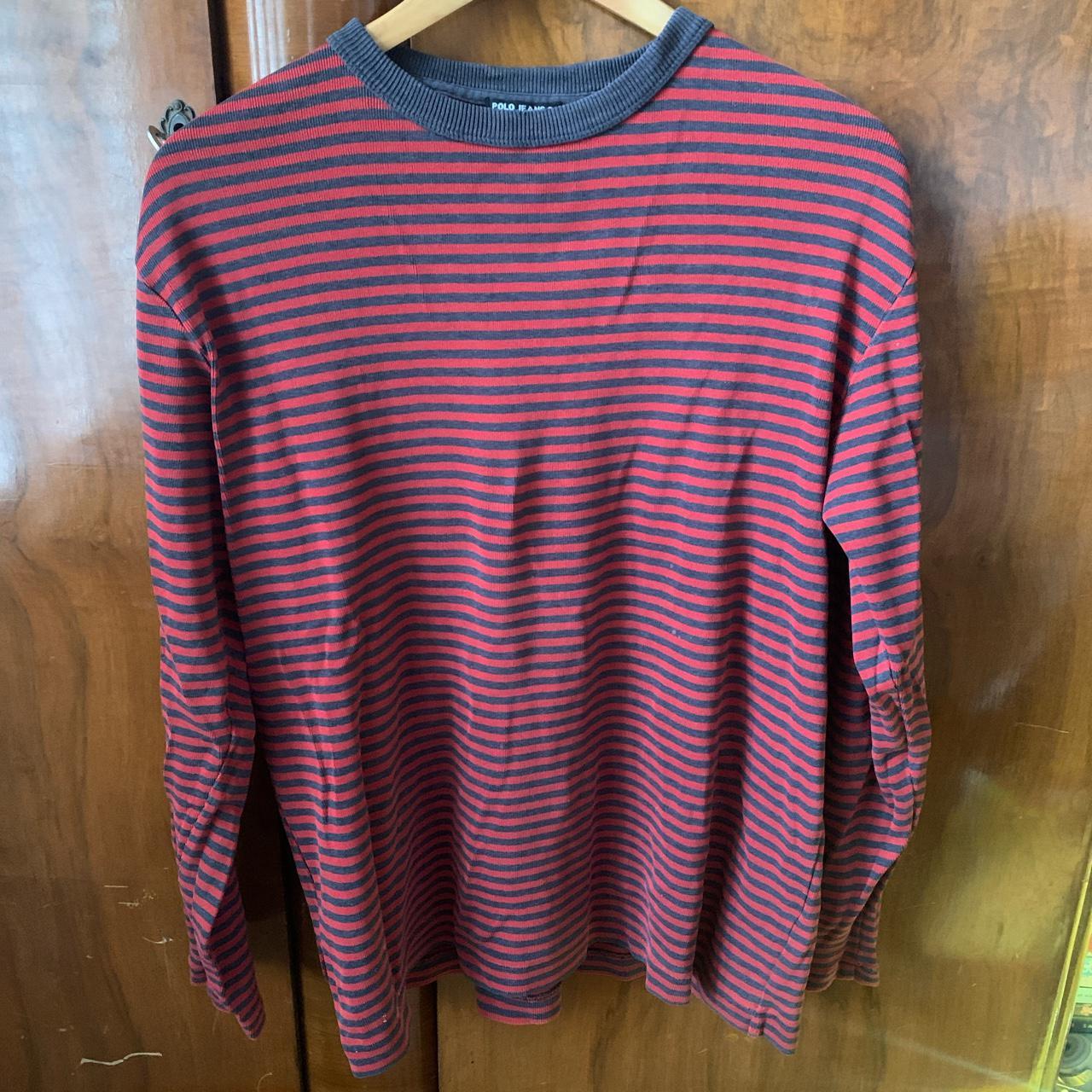 Long-sleeved Polo Ralph Lauren stripy top. Super... - Depop