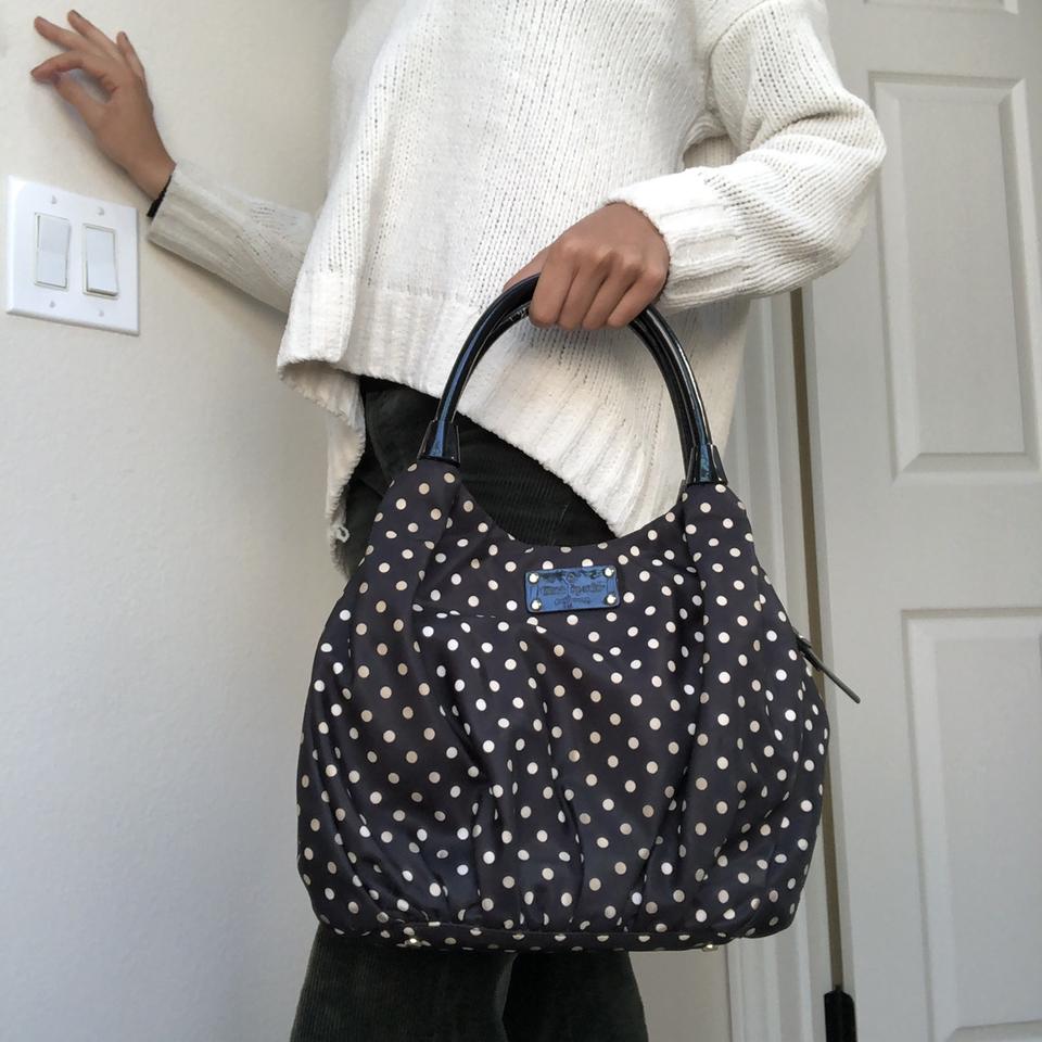 Kate Spade purse shoulder bag cream Black bow polka - Depop
