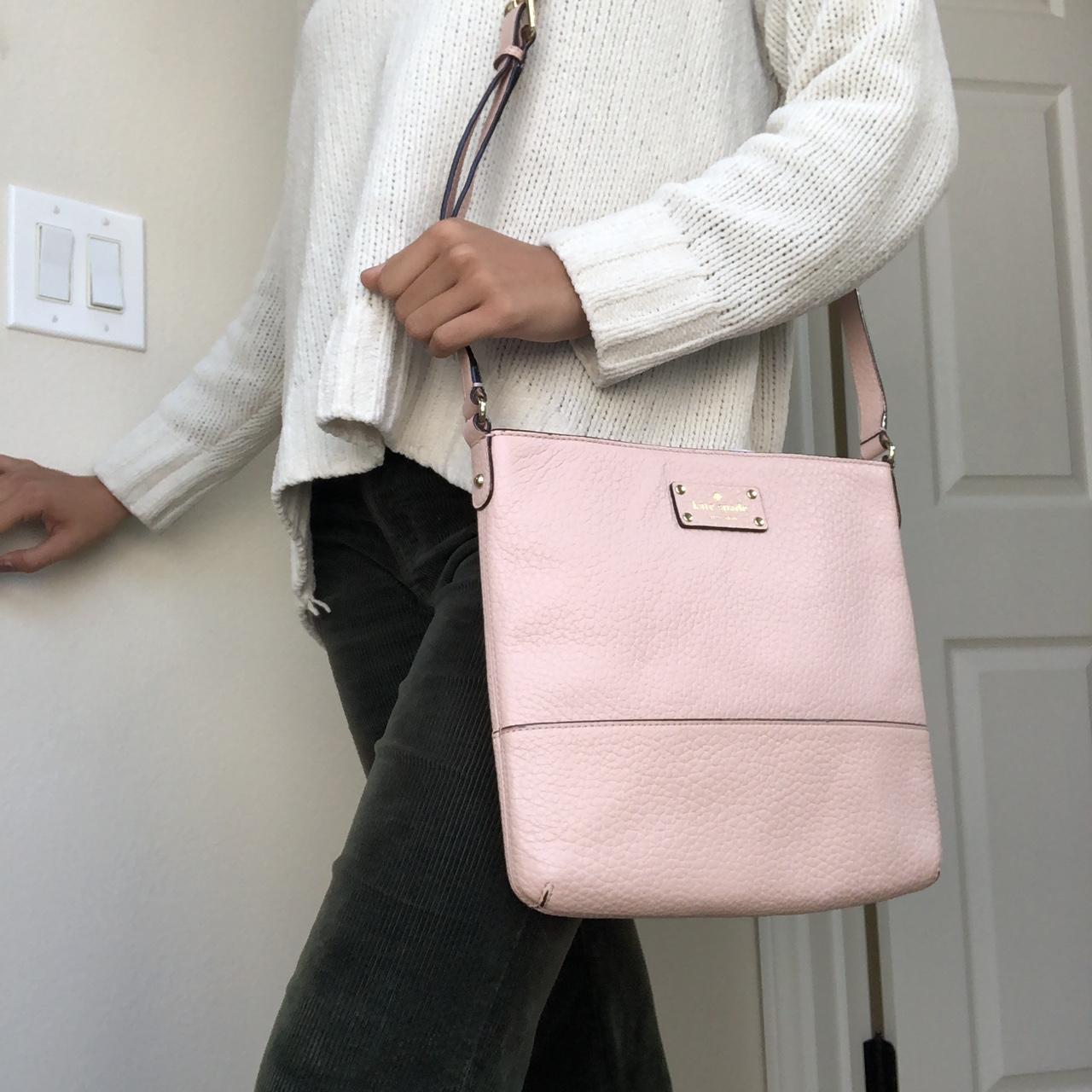 NWT Kate Spade large baby pink crossbody Bay Street Depop