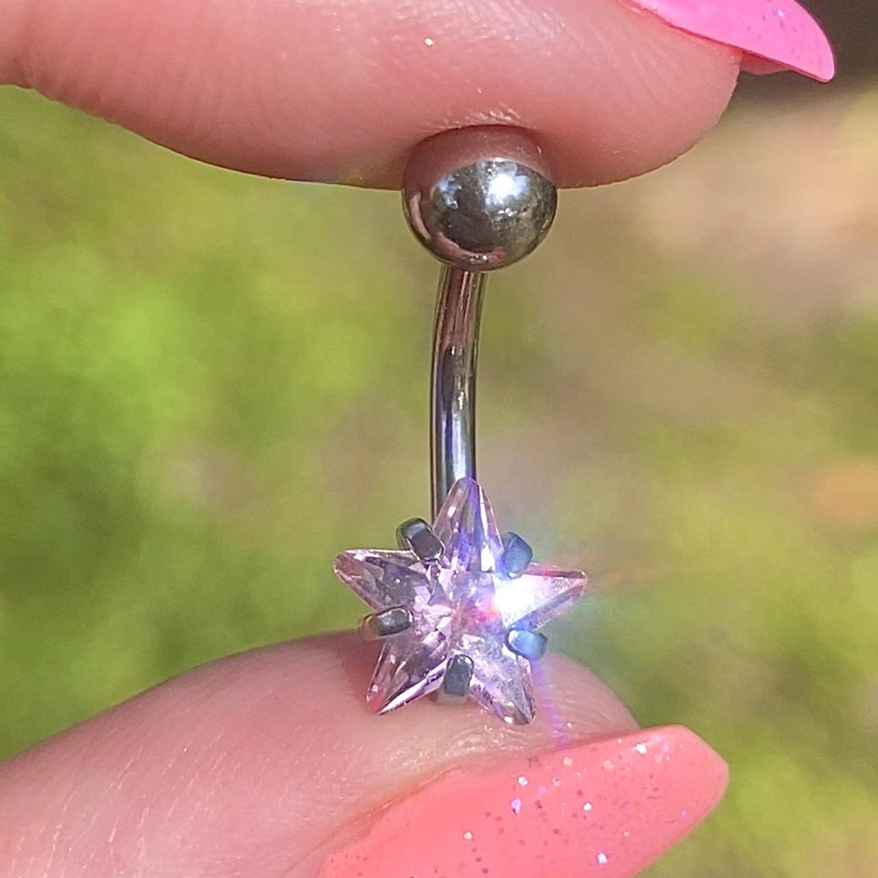 Star Belly Button Ring - Body jewelry- Cosmic Gold -… - Depop
