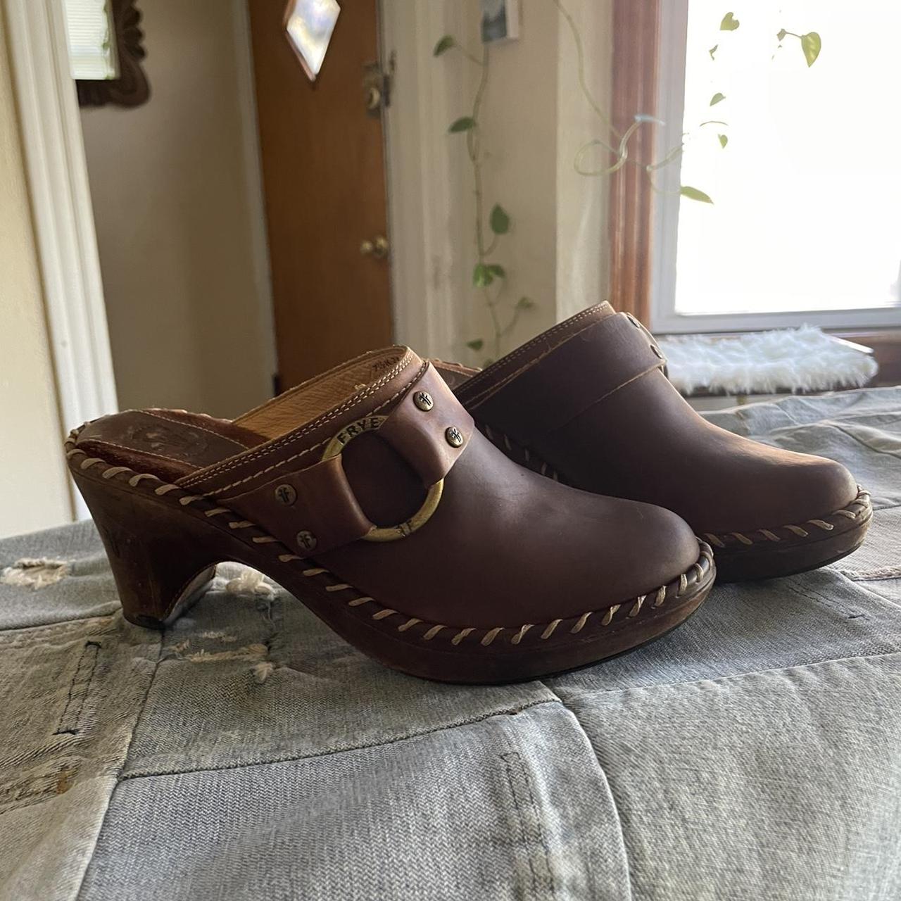 frye clog boots
