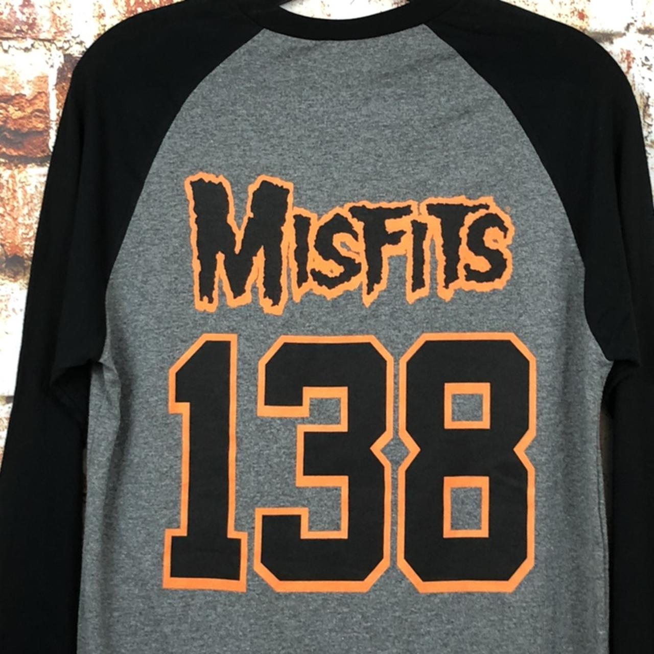 The Misfits - Mens Astro Zombies Baseball T-Shirt in Heather Grey/Black