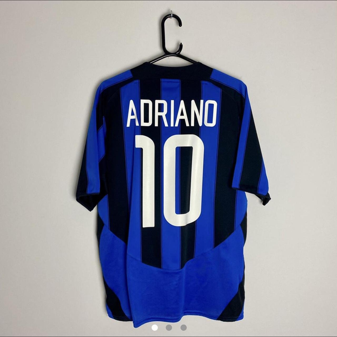 Adriano Inter Milan Home Football Shirt Jersey Depop